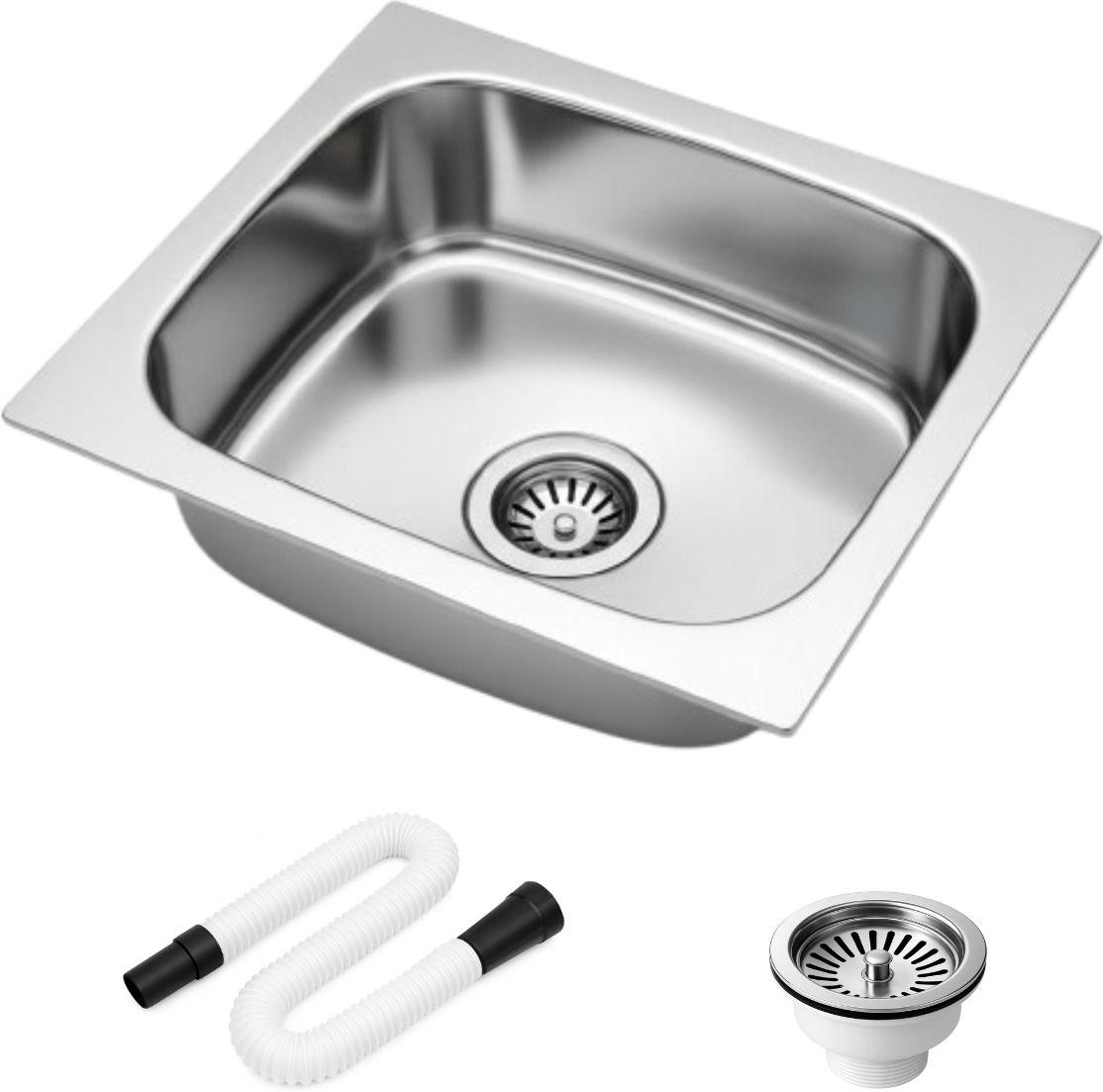 Premium Kitchen sink Stainless Steel sink for kitchen Single bowl sink Kitchen sink 18x16 KS-1670 Vessel Sink-image-6