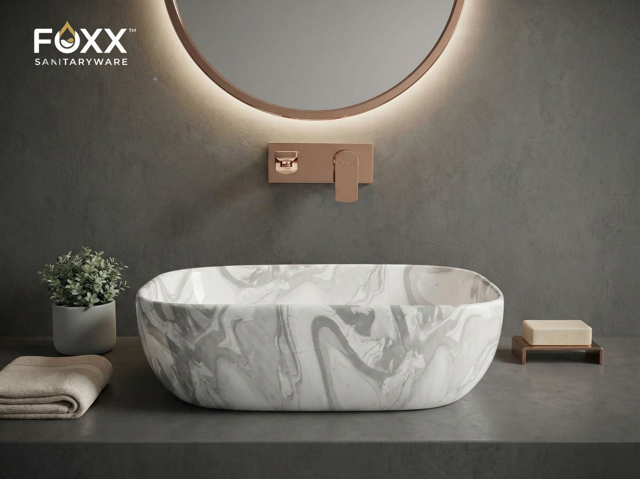foxx sanitaryware Modern Ceramic Wash Basin for Bathroom(18x13x5)(B-80(2)) (18x13x5)(B-80(2)) Table Top Basin-picture-15