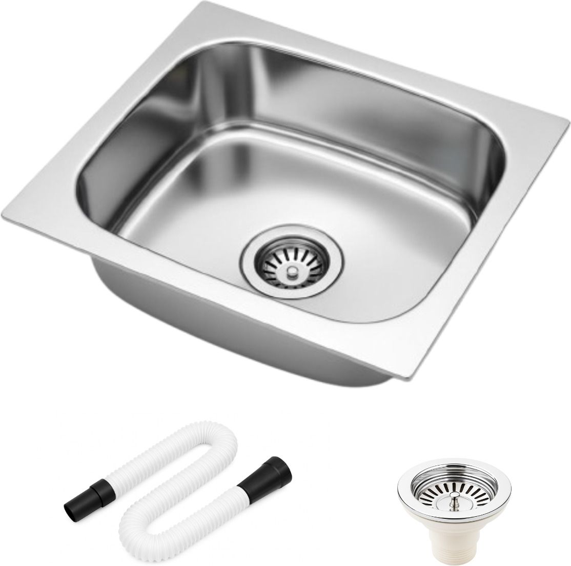 Premium Kitchen sink Stainless Steel sink for kitchen Single bowl sink Kitchen sink 18x16 KS-1671 Vessel Sink-image-5