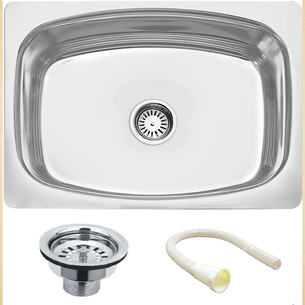 rakrish collection Premium Stainless Steel Single Bowl Kitchen Sink 24x18x9 Vessel Sink-picture-11