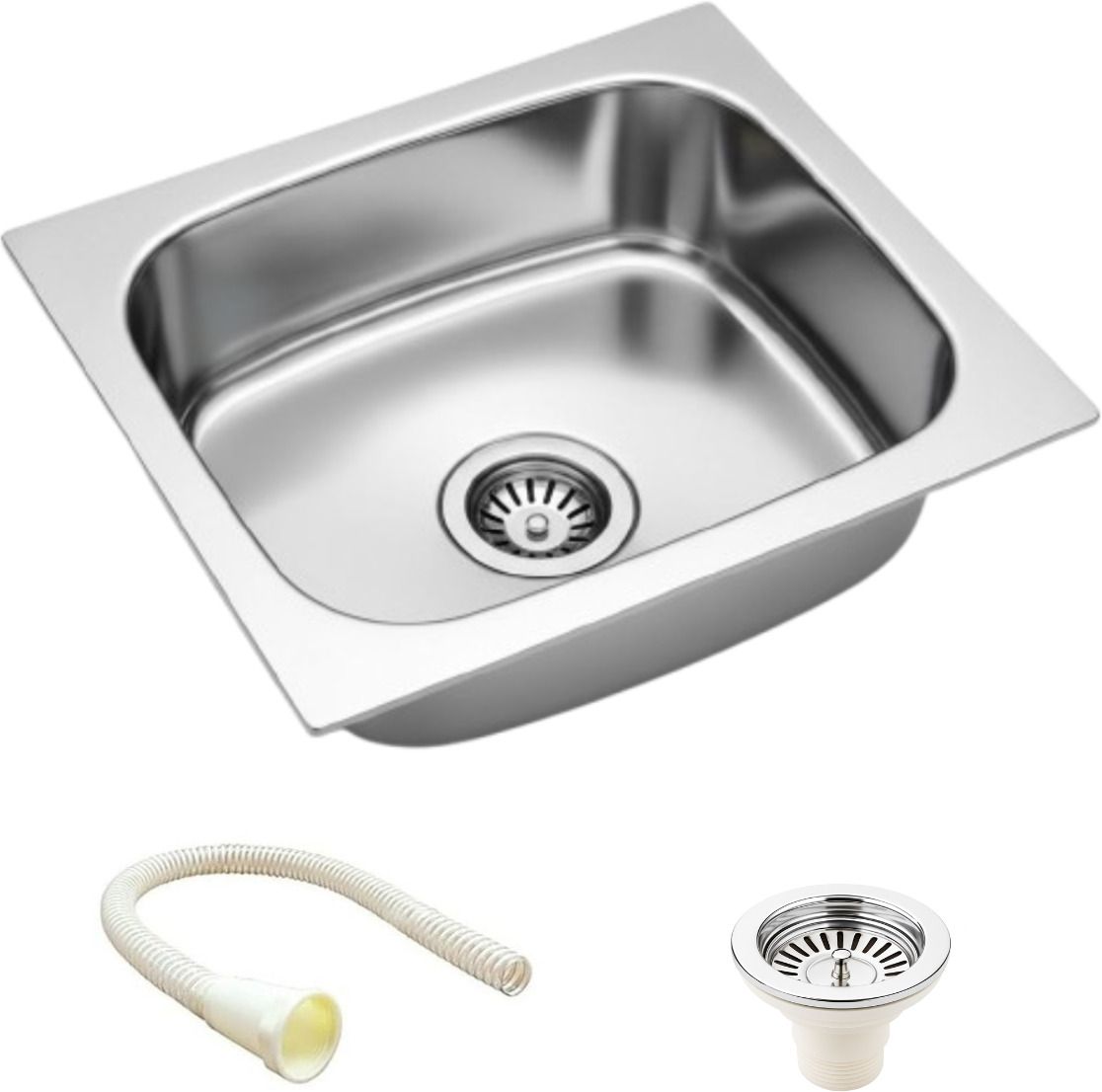 Premium Kitchen sink Stainless Steel sink for kitchen Single bowl sink Kitchen sink 18x16 KS-1659 Vessel Sink-image-9