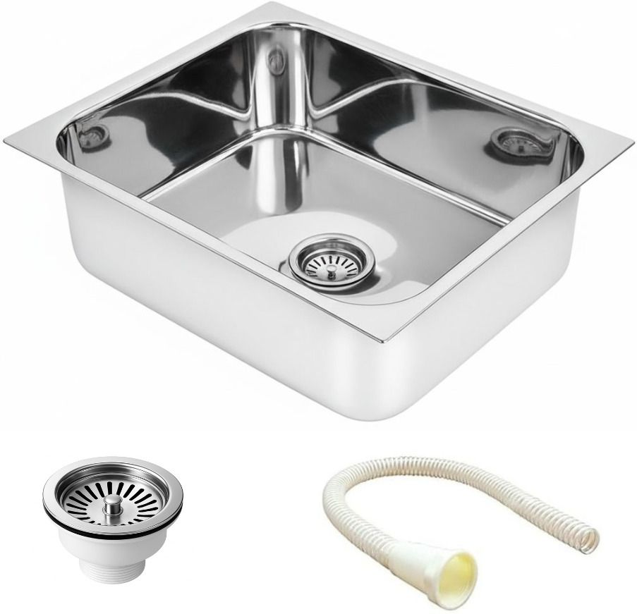 Premium Kitchen sink 16"x18" inch Stainless Steel Single bowl sink KS-749 Vessel Sink-image-24