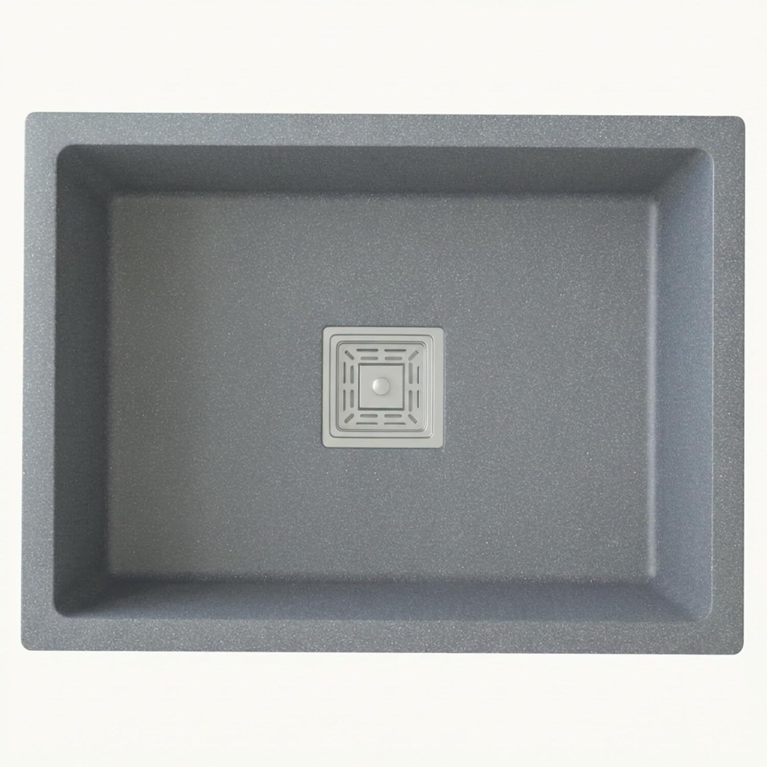 polter 24X18X9 GREAY Indian Quartz Kitchen Sink QUARTZ GREAY Top Mount-picture-20
