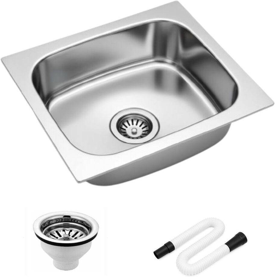 Compact sink for Kitchen 16x18 Single bowl sink KS-245 Vessel Sink-image-43