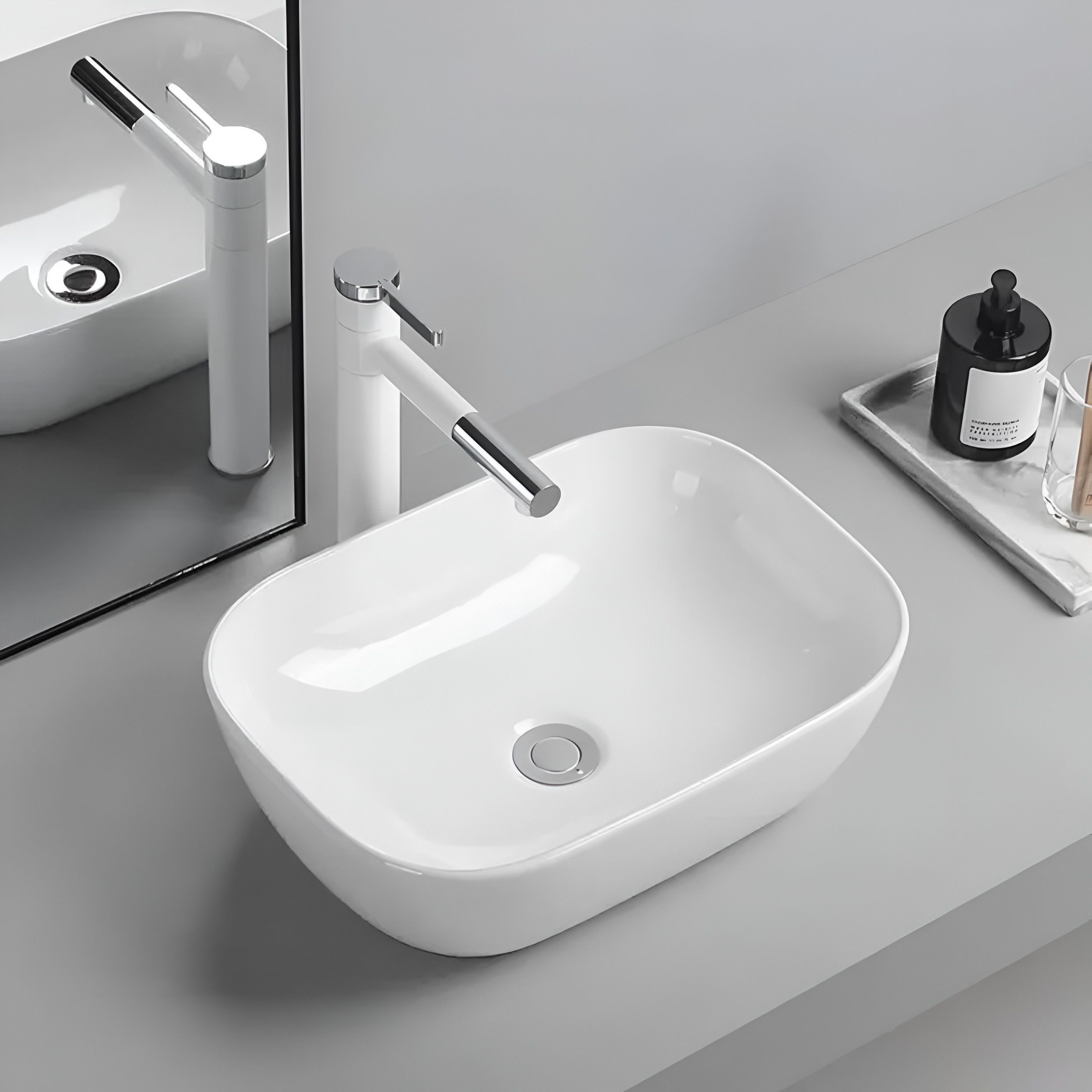 PREMIUM GRADE CERAMIC TABLE TOP WASH BASIN ( 13 * 18 ) Counter Top
