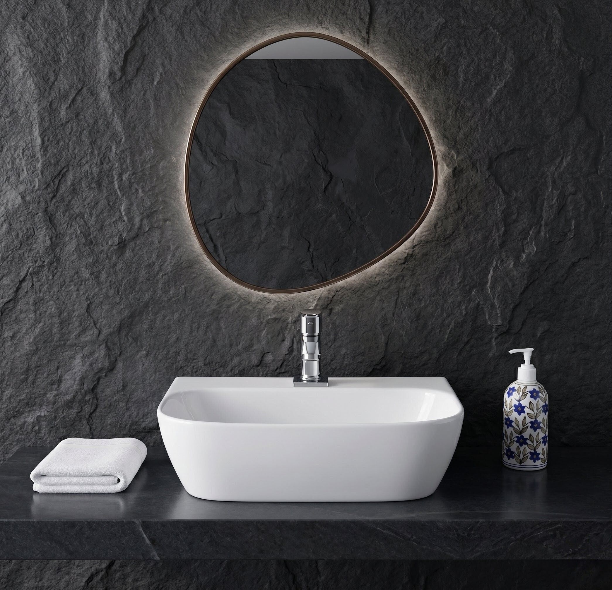 Modern Ceramic Wash Basin for Bathroom(16x12x5)(B-White) (16x12x5)(B-White) Wall Hung Basin-image-37