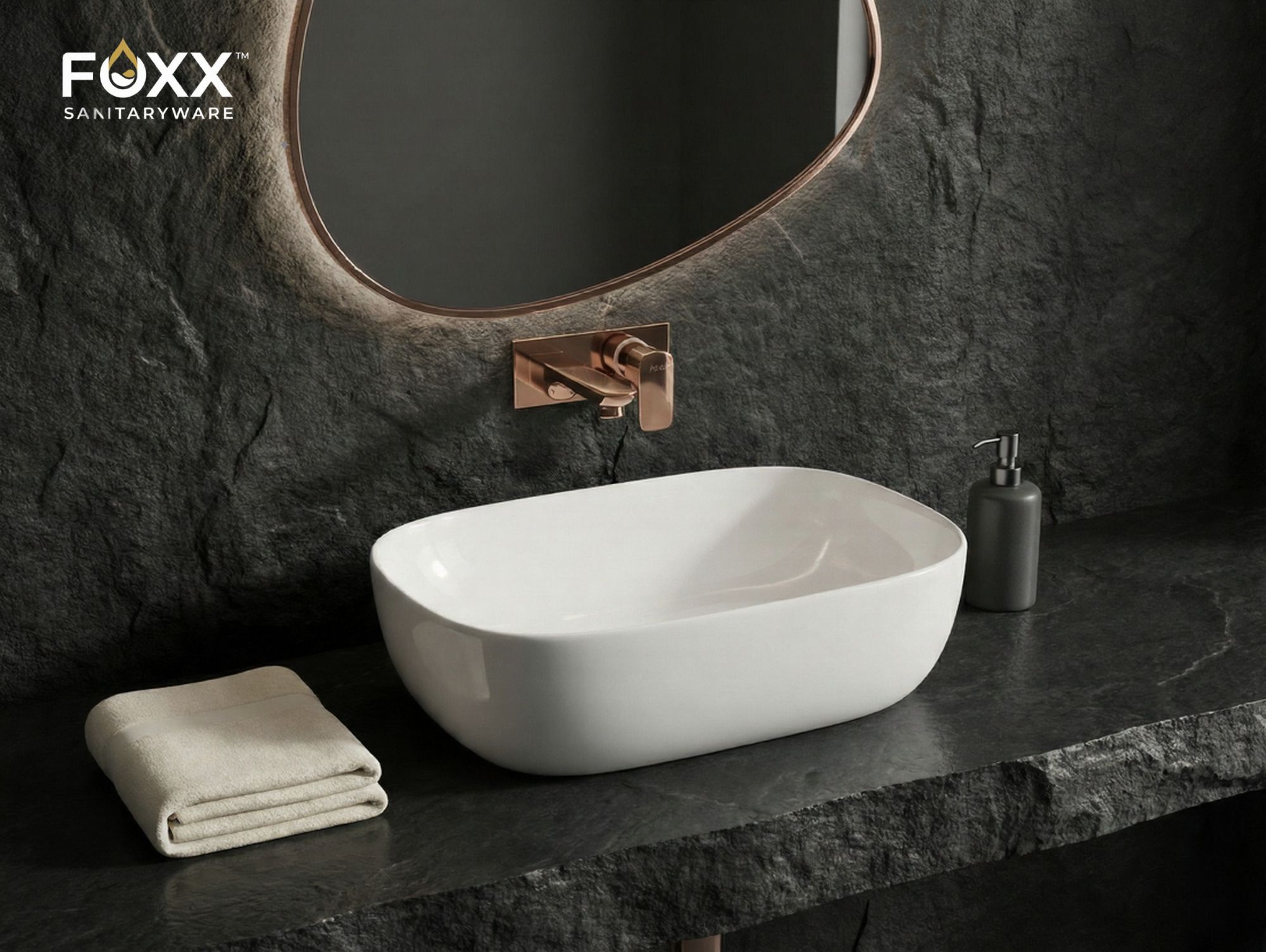 Ceramic Premium Designer Wash basin for Home, Hotels (18x13x5)(Diamond White) (18x13x5) Royal (Plain White) Table Top Basin-image-5