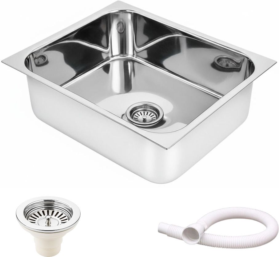 housex Premium Kitchen sink 16"x18" inch Stainless Steel Single bowl sink KS-755 Vessel Sink-picture-26
