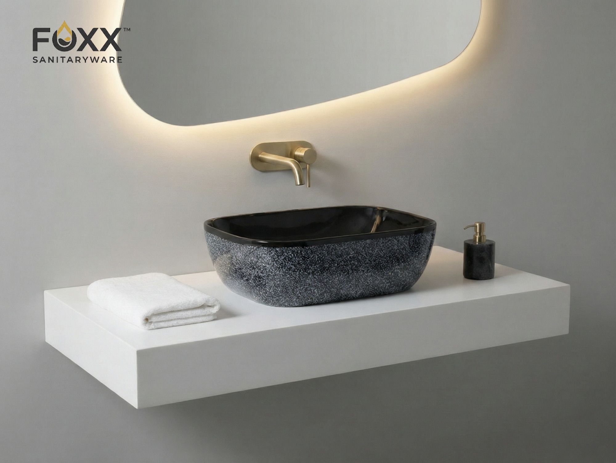Modern Ceramic Wash Basin for Bathroom(18x13x5)(B-22) (18x13x5)(B-22) Table Top Basin-image-30