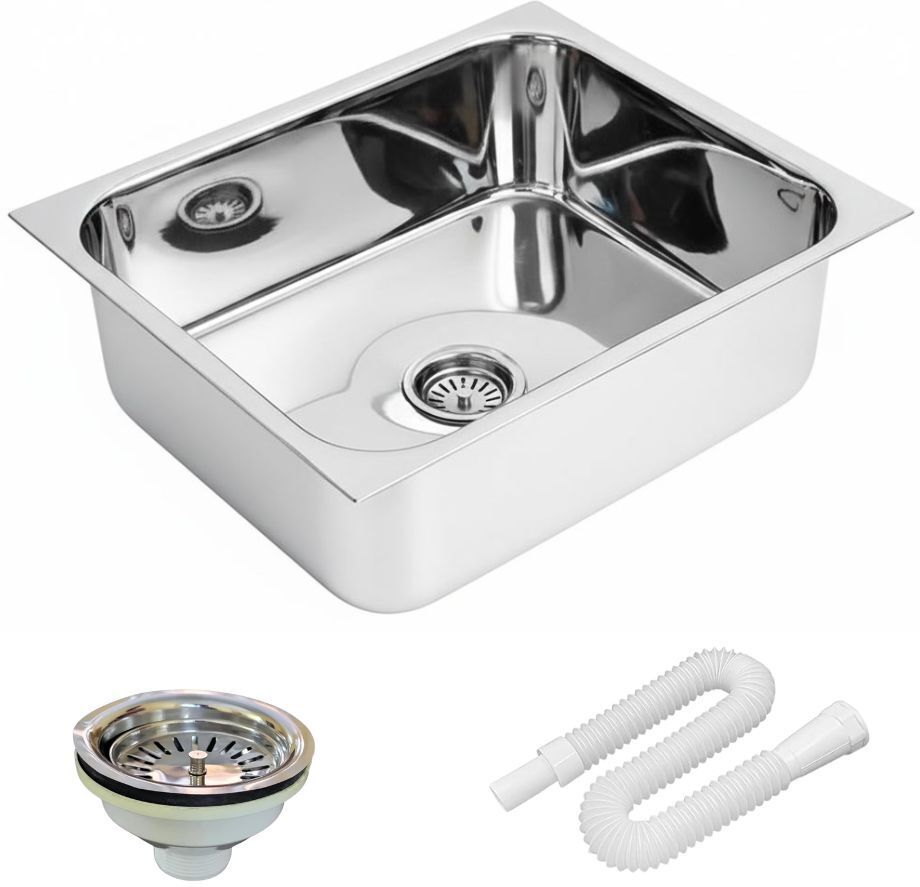 Compact Kitchen sink 16x18 Single bowl sink KS-336 Vessel Sink-image-0