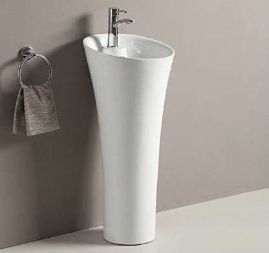 Pedestal Premium White Ceramic Wash Basin Pedestal Wash Basin Pedestal Basin-image-24