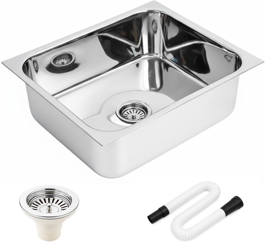 Premium Kitchen sink 16"x18" inch Stainless Steel Single bowl sink KS-760 Vessel Sink-image-23