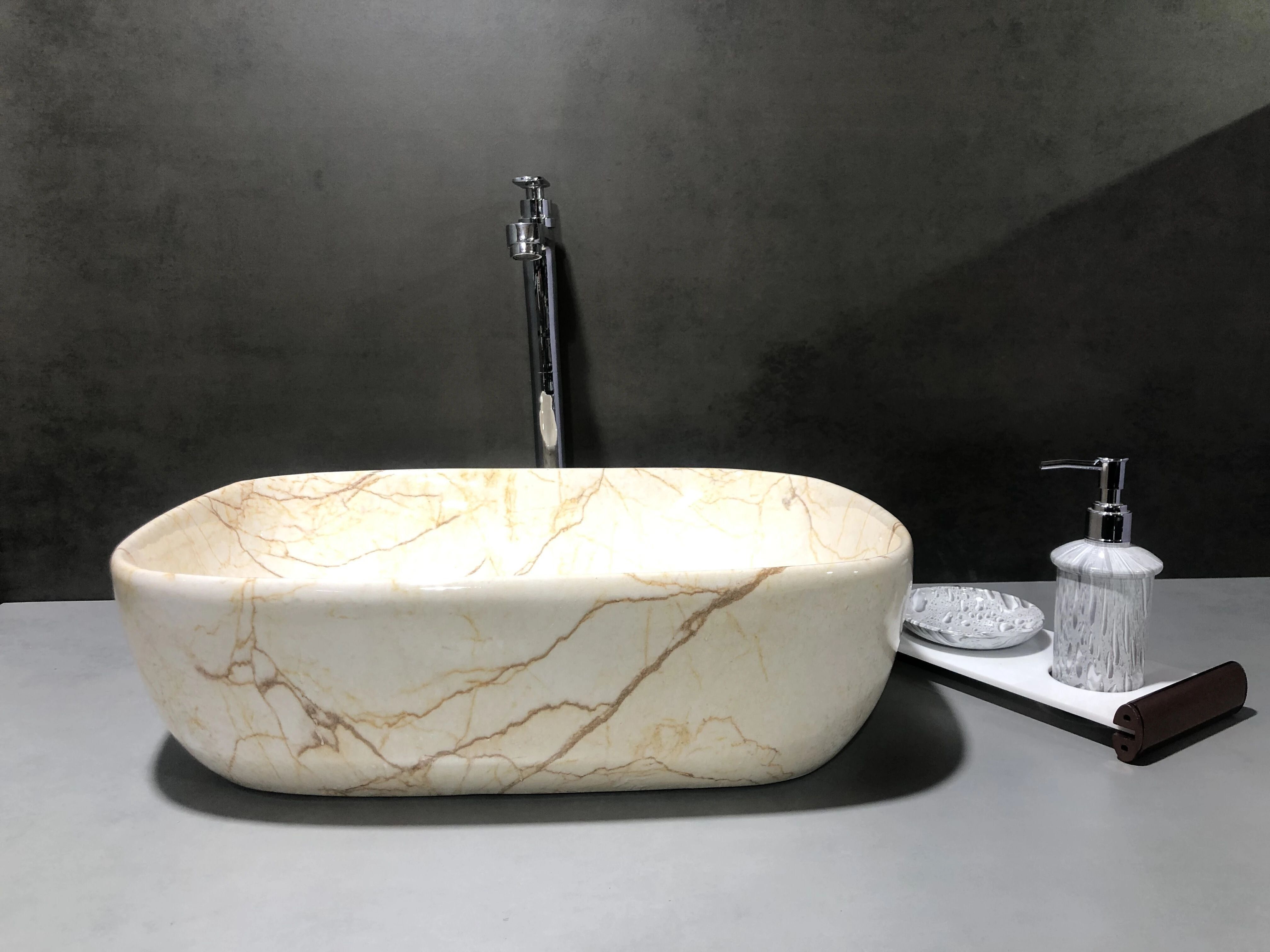 Premium Designer Ceramic Wash Basin(M40) (18x13x5)(0040) N Table Top Basin-image-13
