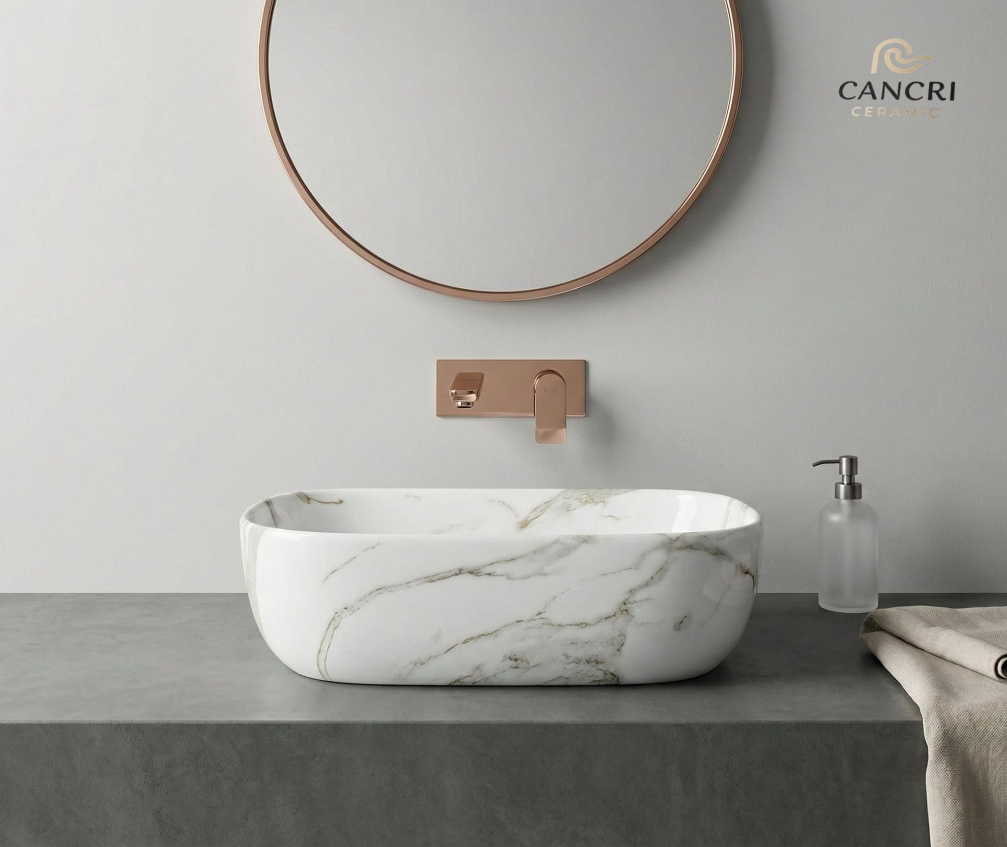 High Grade Designer Ceramic Wash Basin for Home, Hotels & Restaurants(M-34) (18x13x5)(M-34) Table Top Basin-image-15