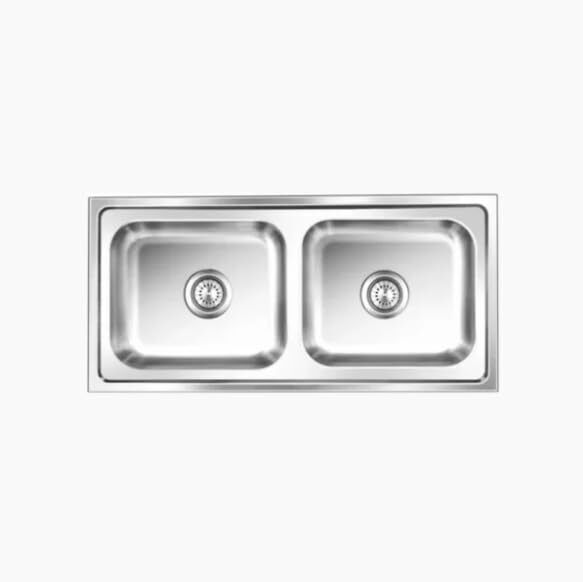 nirali Kitchen Sink Dual Bowl Graceful Glory 39" x 18" x8" inch | 304 Stainless Steel | Sound Proof Double Bowl Sink with Waste Coupling | Vessel Sink-picture-18
