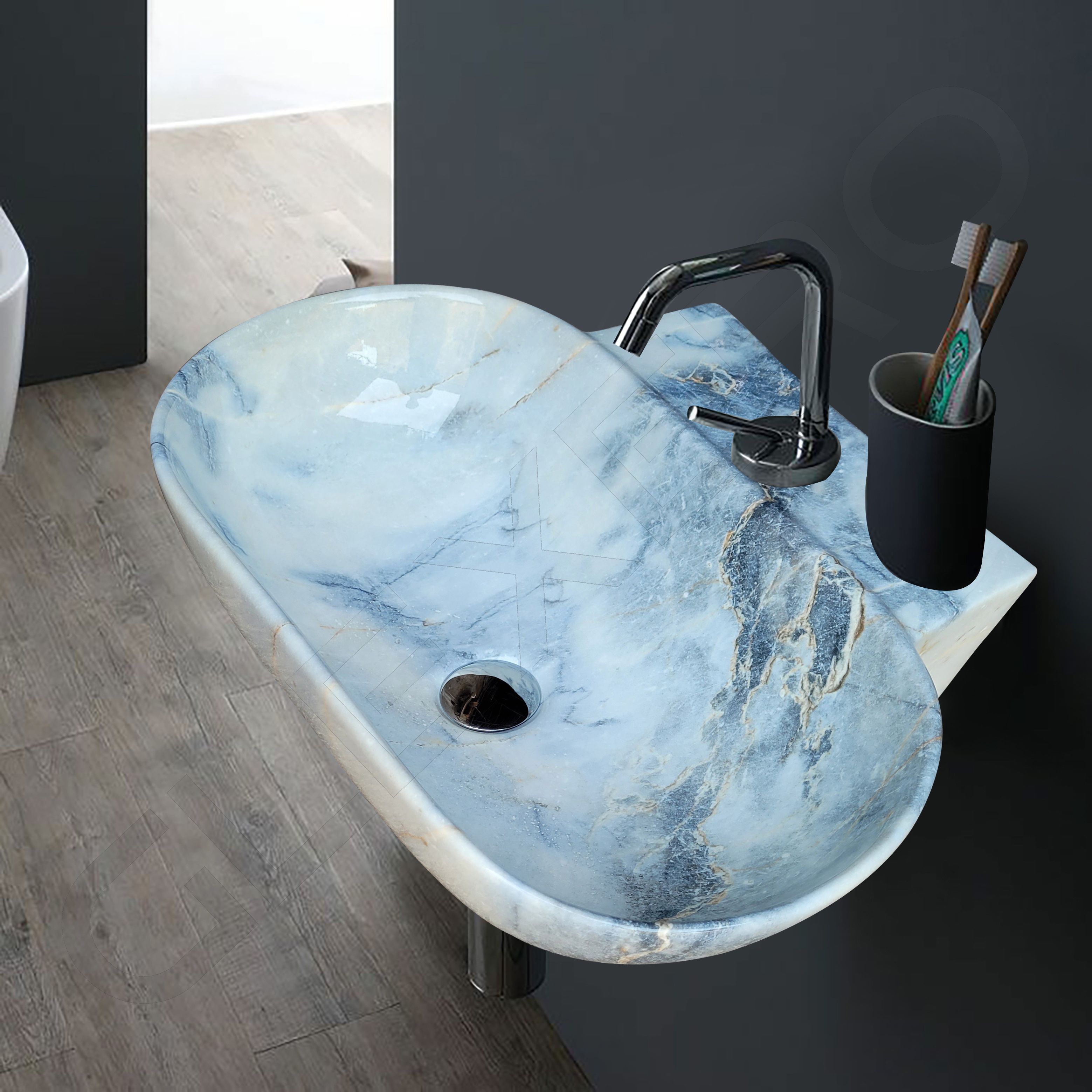 glexero Premium Quality Counter Top Bathroom Wash Basin MacD34 Vessel Sink-picture-27