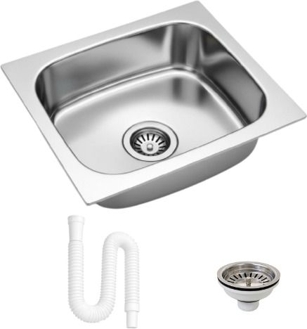 HouseX Premium sink for kitchen 16x18x7 single bowl sink Kitchen sink KS-828 Vessel Sink-image-16