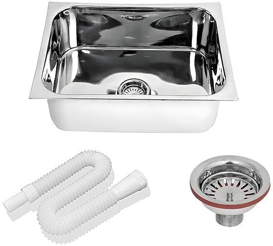 Premium Kitchen sink 16"x18"x7" inch Stainless Steel Single bowl sink KS-188 Vessel Sink-image-39