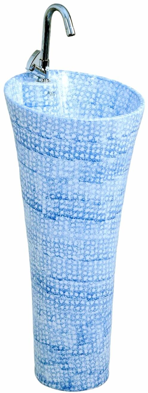 Premium Grade Ceramic's Designer One Piece Pedestal Basin-image-38