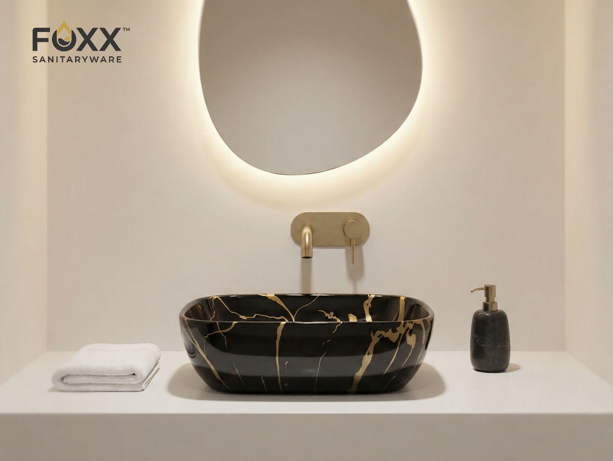 Modern Ceramic Wash Basin for Bathroom(18x13x5)(B-53) (18x13x5)(B-53) Table Top Basin-image-32