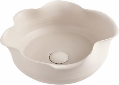 uniwell Handcrafted Ceramic Wash Basin Artistic Irregular Design Glossy Vanity Table Top US-4009 Vessel Sink-picture-37