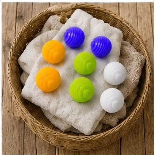 raxit e-mart Reusable Big Laundry Balls for Washing Machine Pack of 8 Pieces Washing Machine Dryer Lint Filter-picture-10