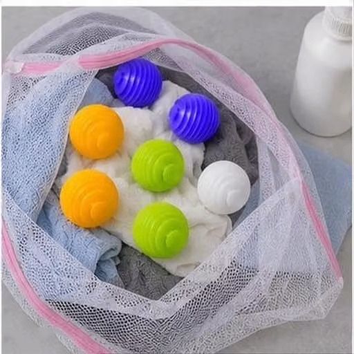 Big Washing Machine Balls Pack of 8 Reusable Clothes Cleaning Balls Washing Machine Dryer Lint Filter-image-16