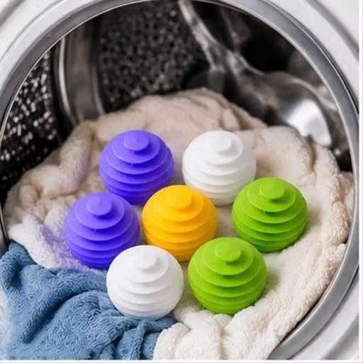 raxit e-mart Big Size Washing Balls 8 Pcs for Lint Hair and Fur Removal Washing Machine Dryer Lint Filter-picture-43