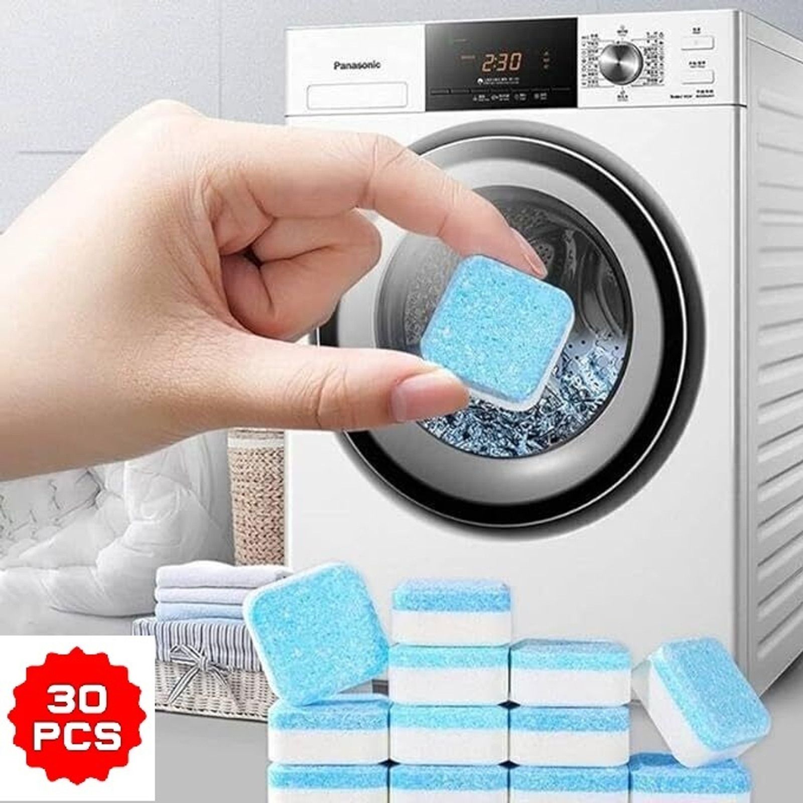 shinoric High Quality Washing Machine Ultimate Cleaning Descaler Tablets Deep Cleaner Washing Machine Soap Dispenser-picture-12