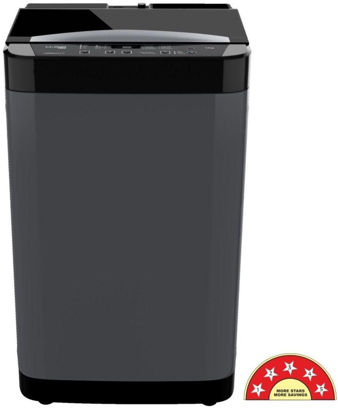 lloyd 7 kg Fully Automatic Top Load Black, Grey-picture-24