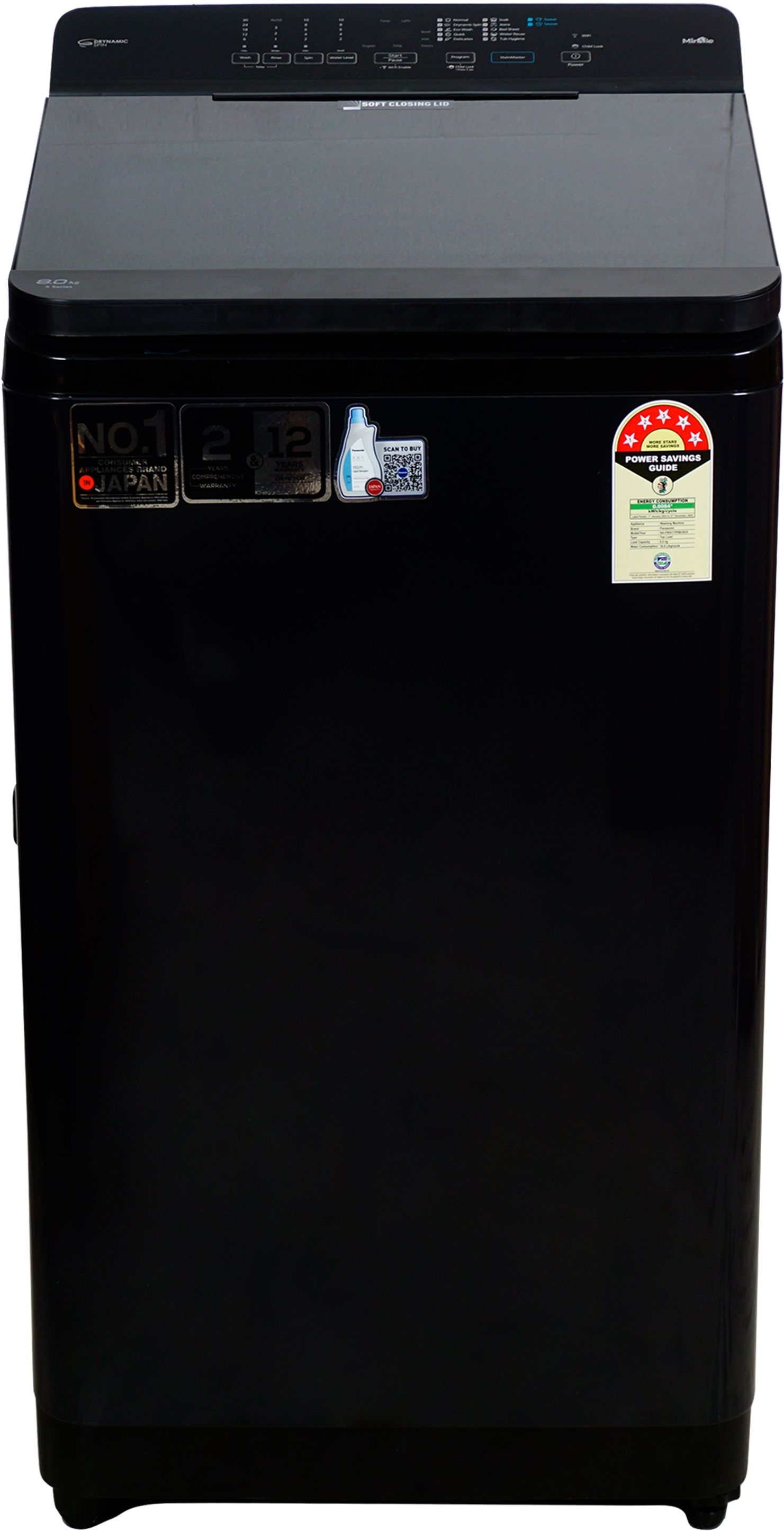 panasonic 8 kg Fully Automatic Top Load Black-picture-44