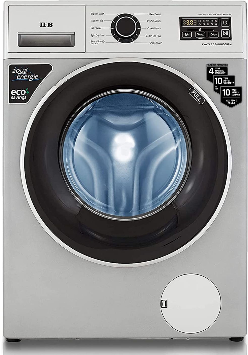 ifb 6 kg 5 Star Gentle Wash, Aqua Energie, Laundry Add, In-built heater Fully Automatic Front Load with In-built Heater Silver-picture-13