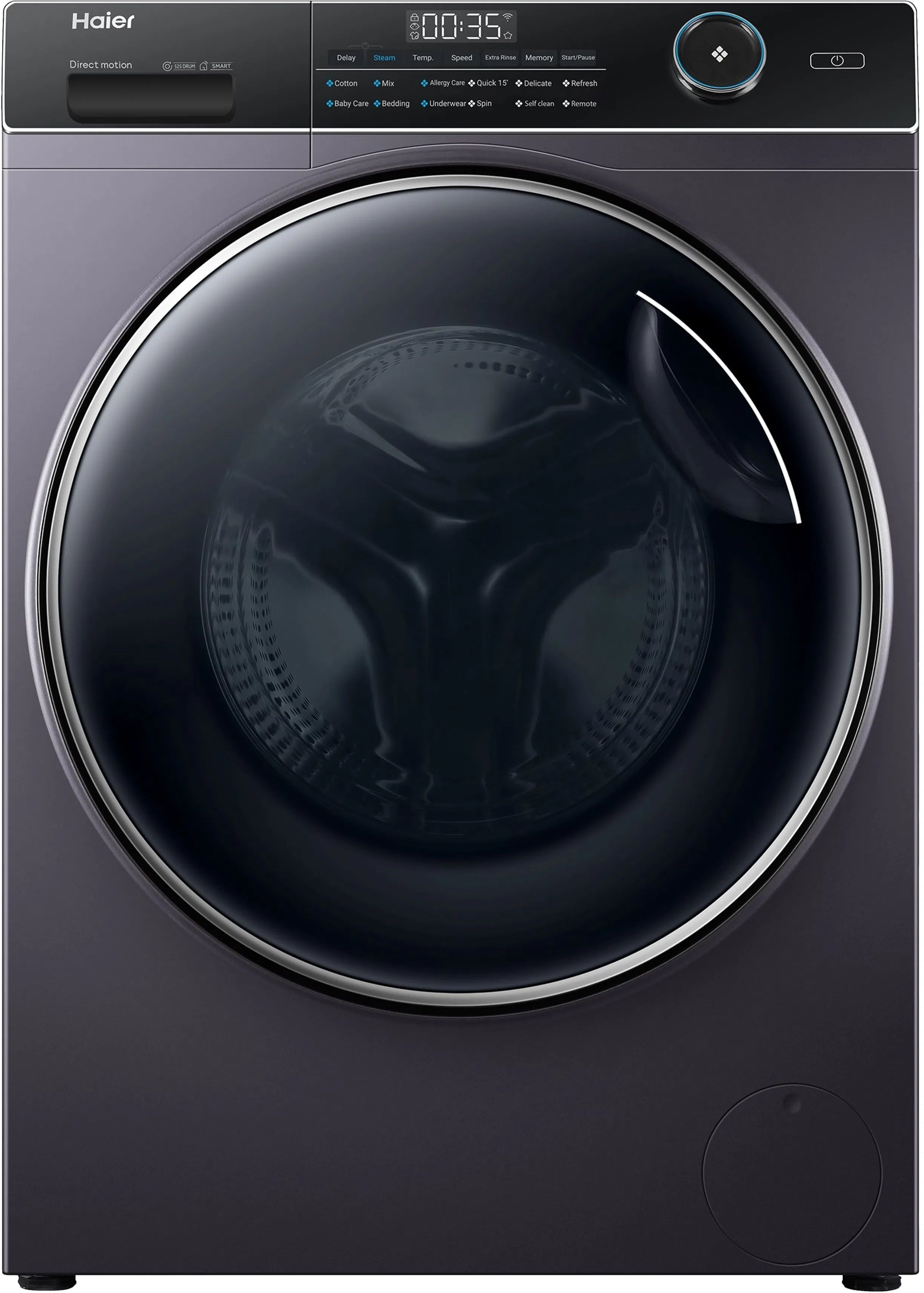 9 kg Fully Automatic Front Load with In-built Heater Black-image-43