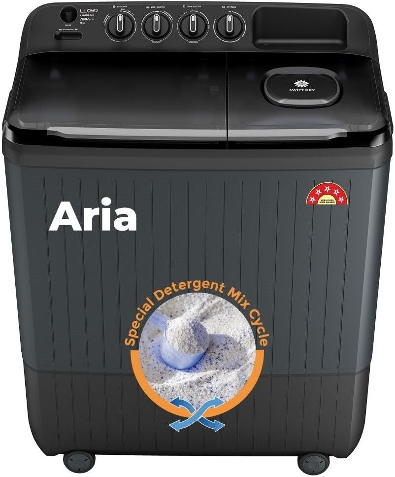 9 kg Semi Automatic Top Load Black, Grey-image-45