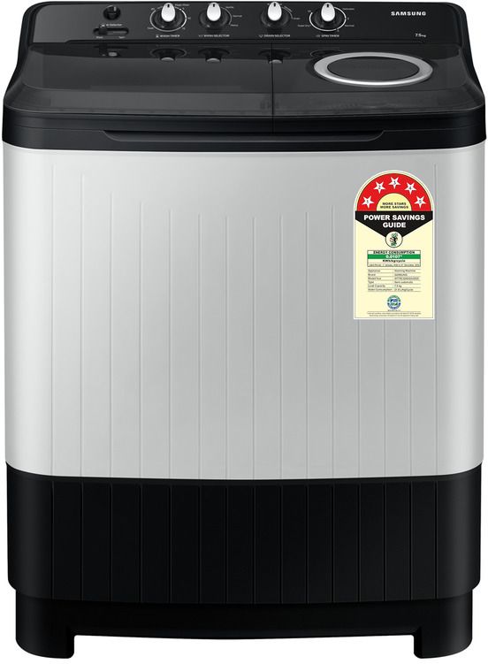 7.5 kg Semi Automatic Top Load Grey, White-image-29