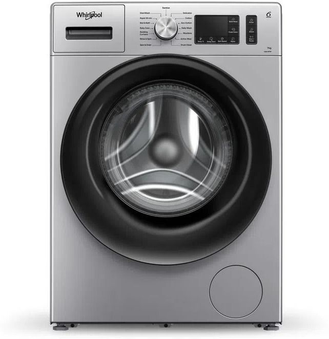 whirlpool 7 kg with Steam,inverter Fully Automatic Front Load with In-built Heater Silver-picture-17