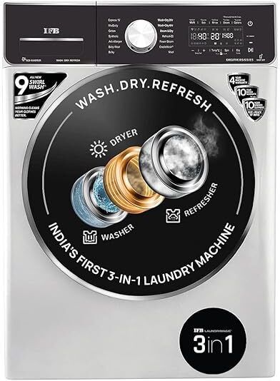 ifb 8.5/6.5 kg Washer with Dryer with In-built Heater Silver-picture-11