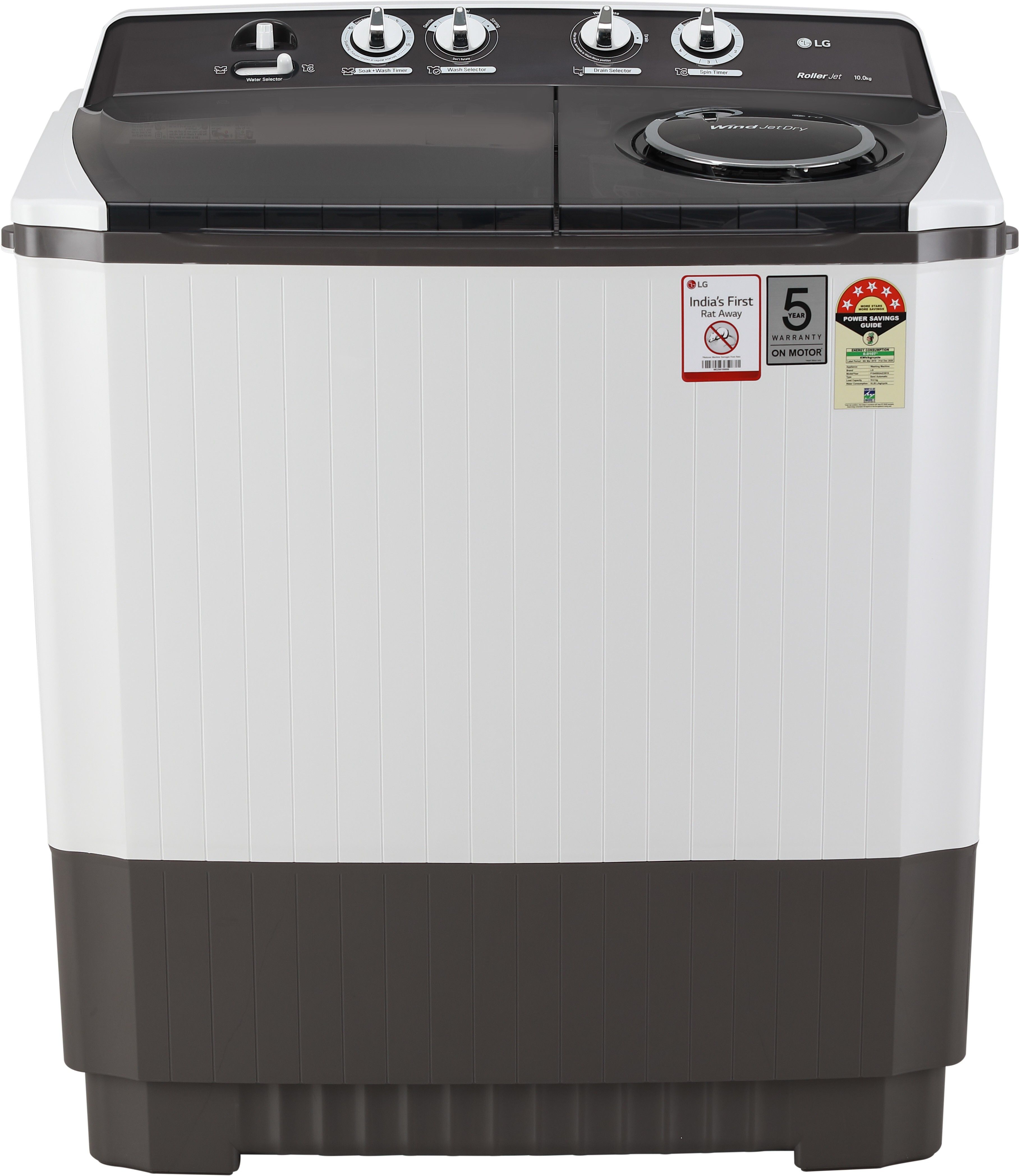 lg 7.5 kg Semi Automatic Top Load Grey-picture-12