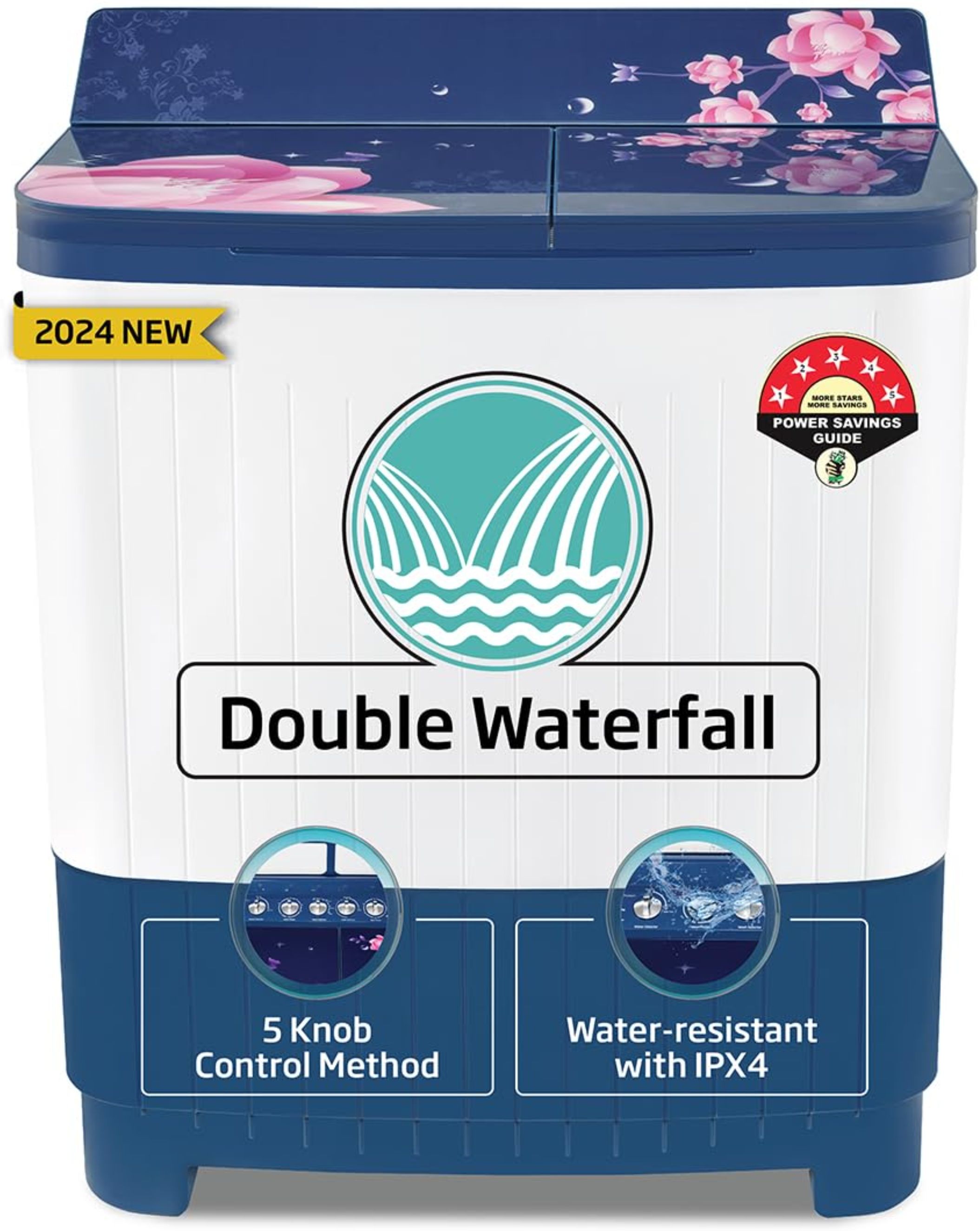 voltas 8.5 kg Semi Automatic Top Load Blue, White-picture-13