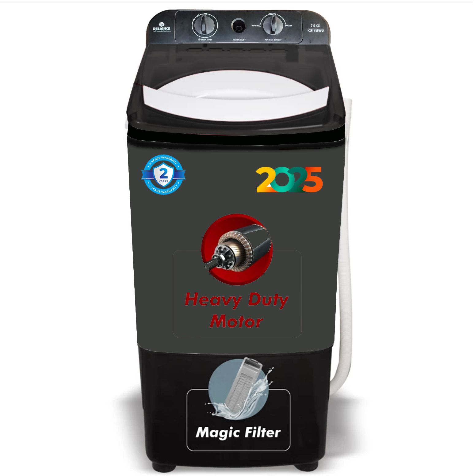 reliance 7.5 kg Washer only Grey-picture-11