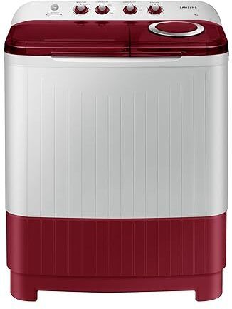 samsung 8 kg Semi Automatic Top Load White, Red-picture-17
