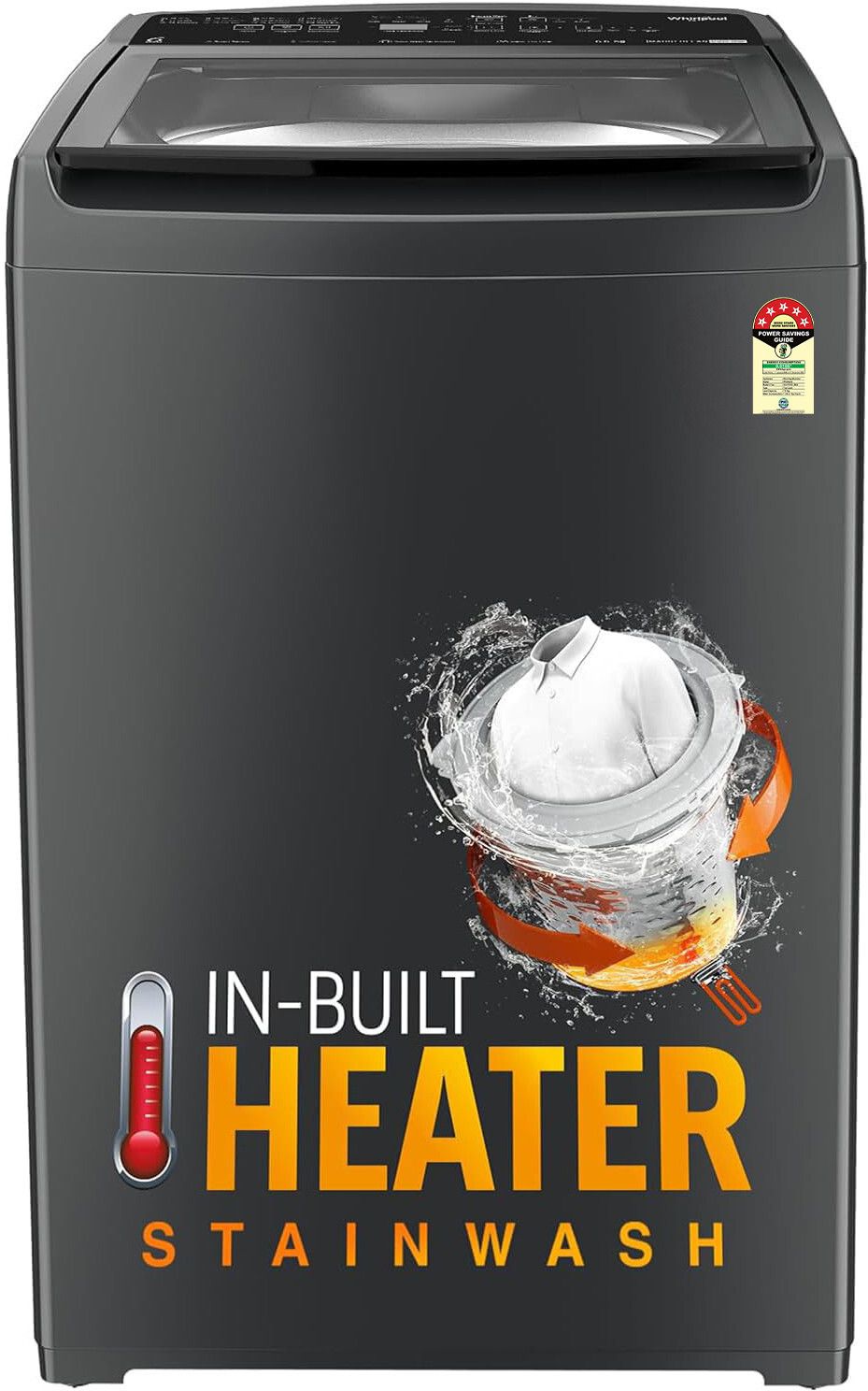 8 kg Fully Automatic Top Load with In-built Heater Grey