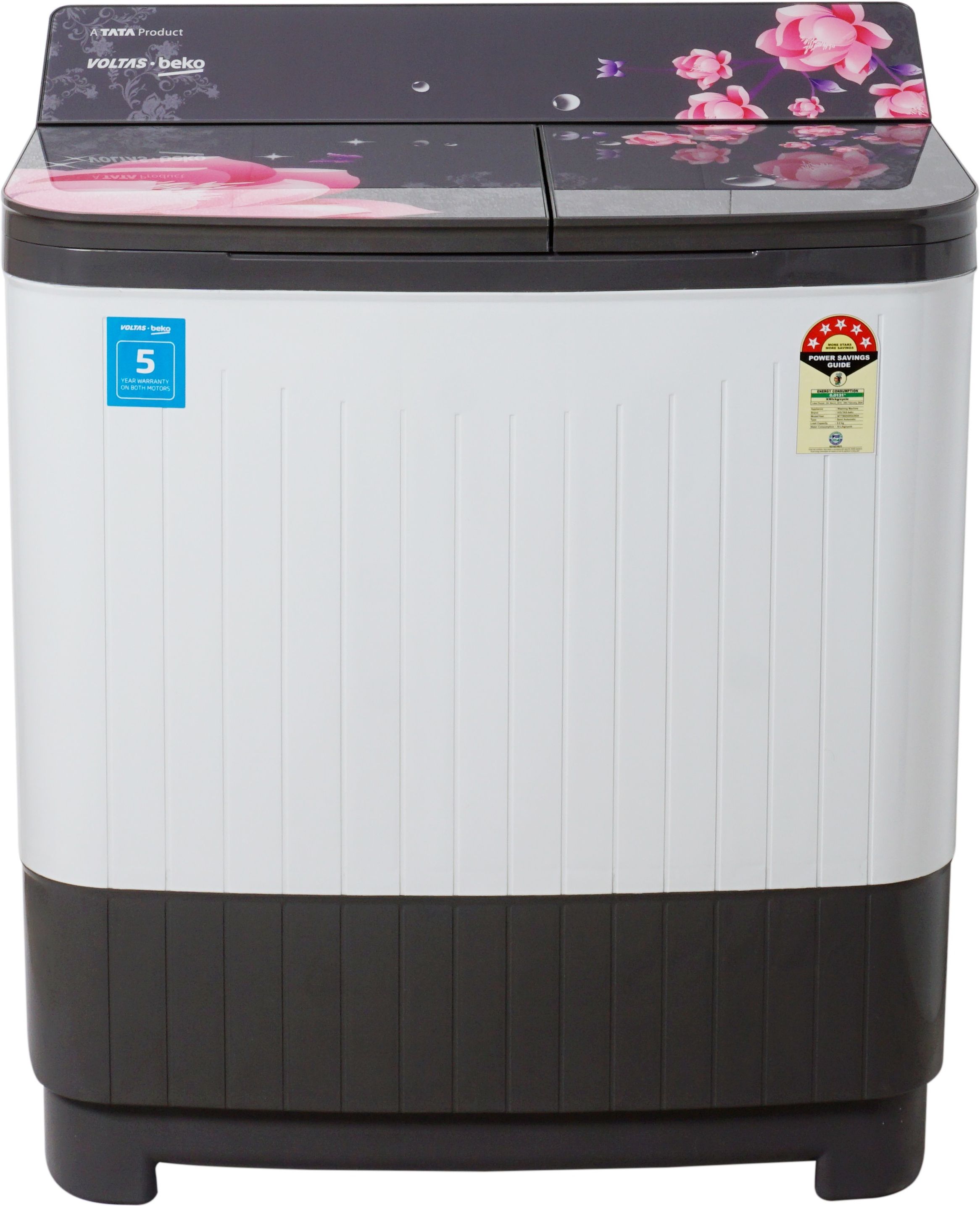 8 kg Semi Automatic Top Load Grey, White