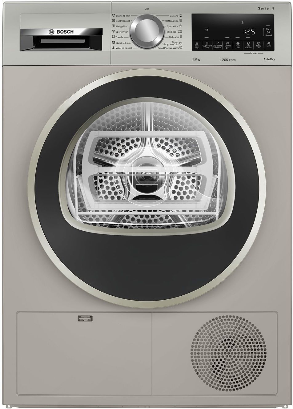 bosch 8 kg Dryer with In-built Heater Grey-picture-4