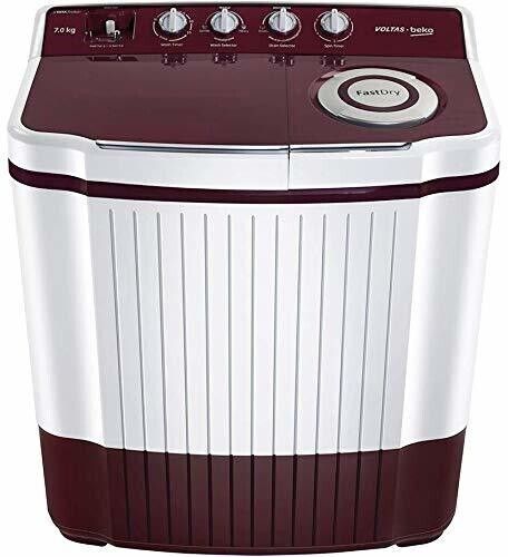 voltas beko by a tata product 7 kg Semi Automatic Top Load Maroon-picture-13