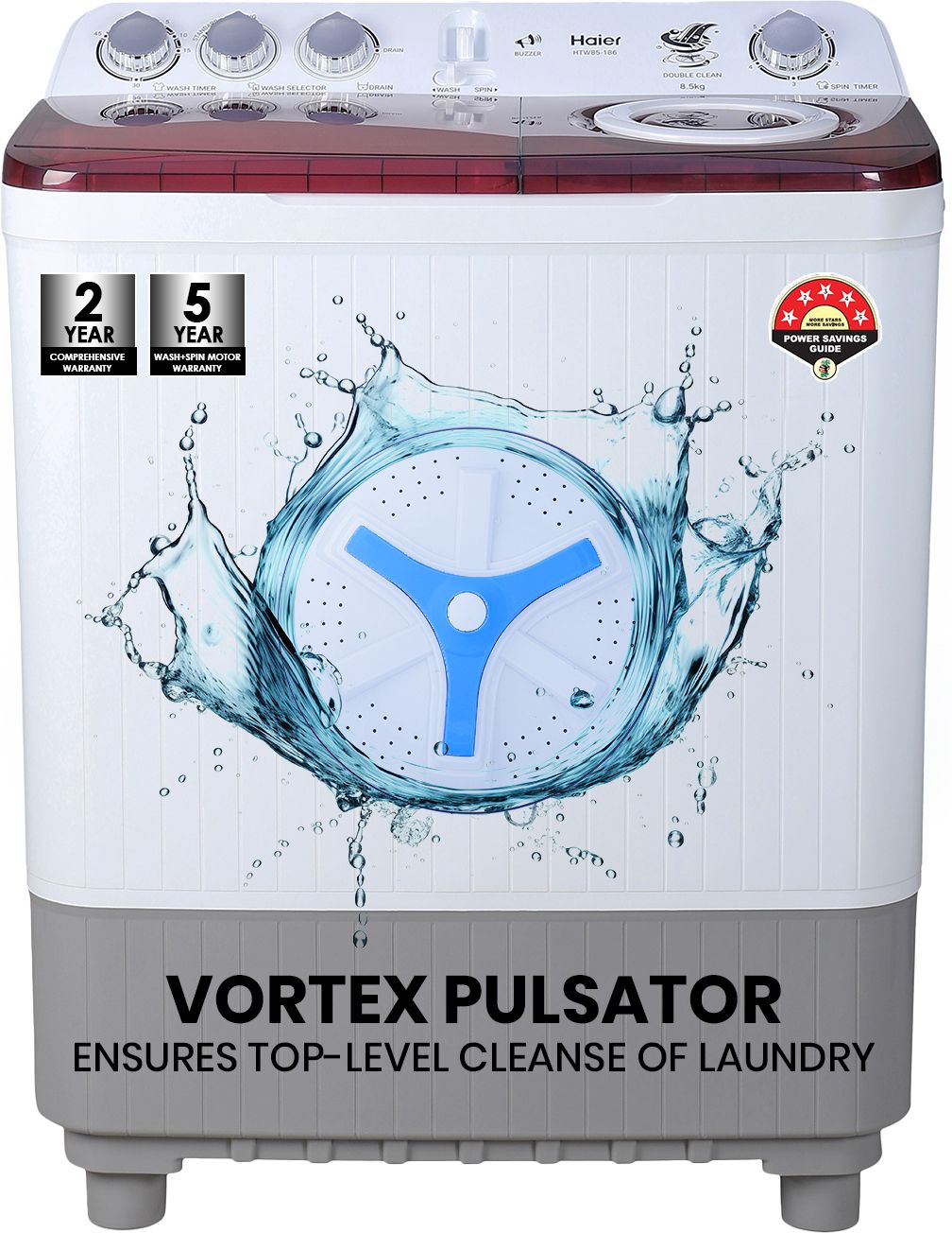 8.5 kg Oxyi Dry Technology, 1300 RPM, Spray Function, Wash Programs, Magic Filter, Rat Mesh Semi Automatic Top Load Multicolor-image-10