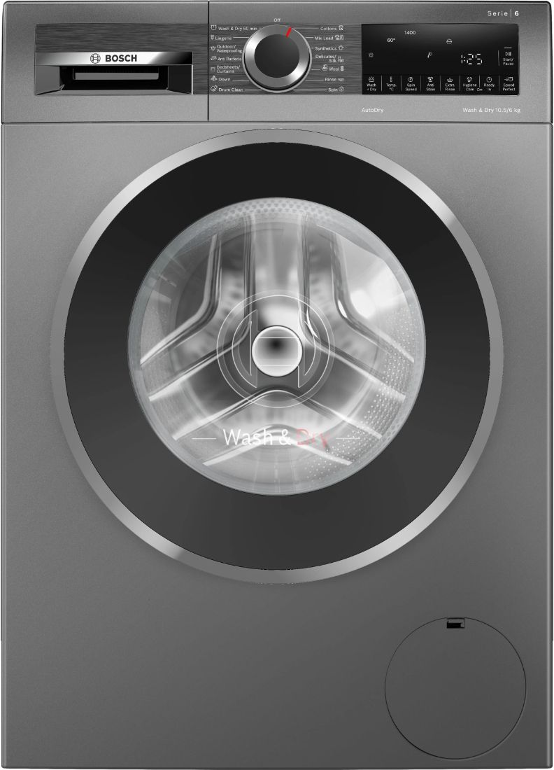 bosch 10.5/6 kg Washer with Dryer with In-built Heater Grey-picture-22