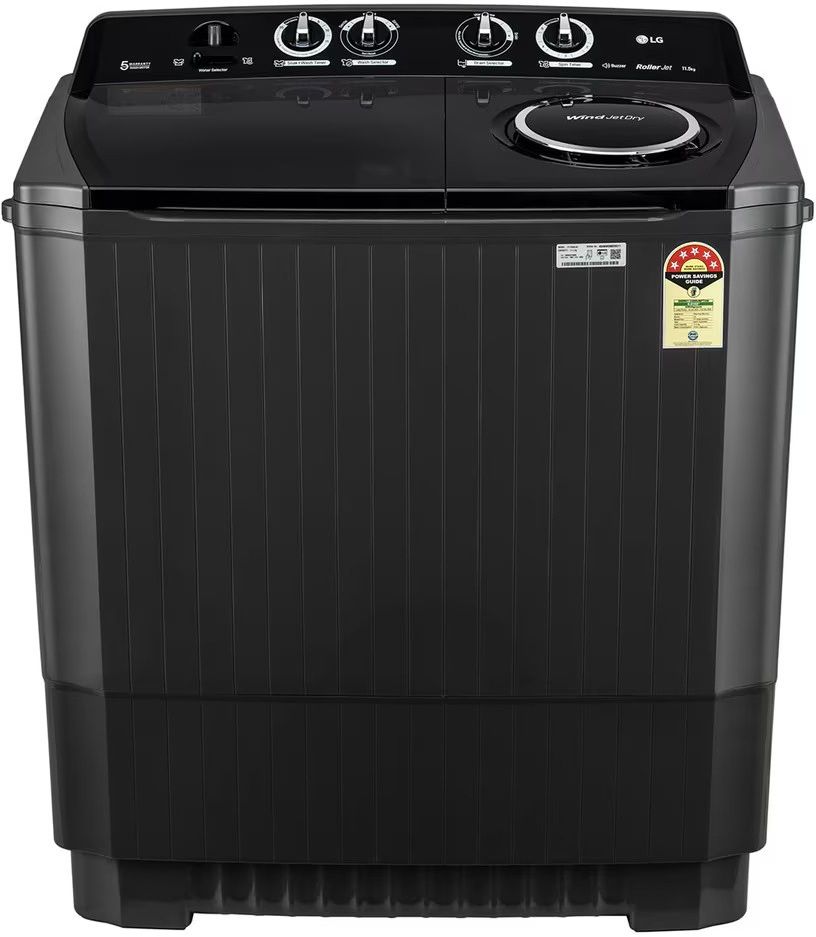 lg 11.5 kg Semi Automatic Top Load Black-picture-38