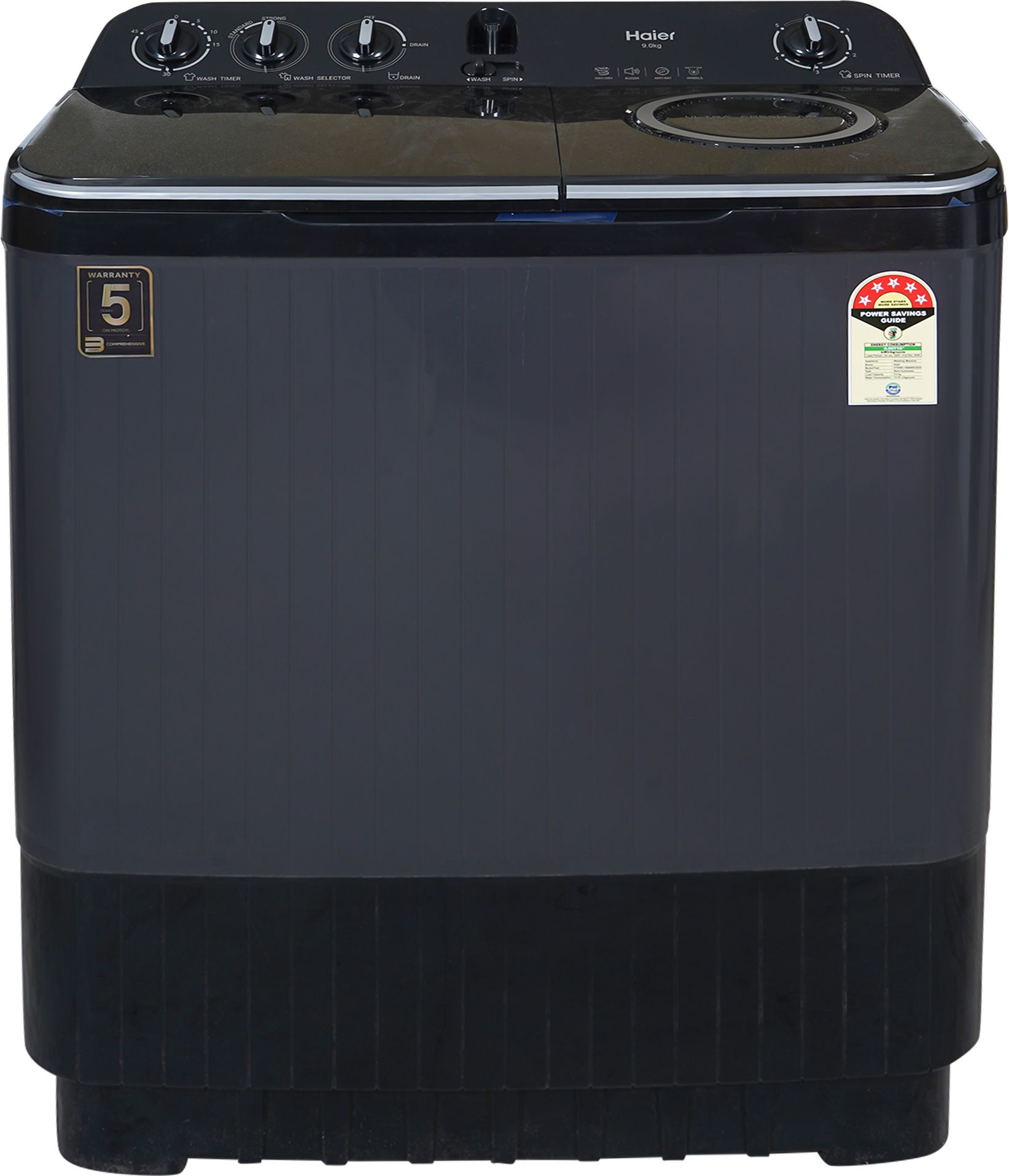 haier 9 kg Semi Automatic Top Load Black-picture-27