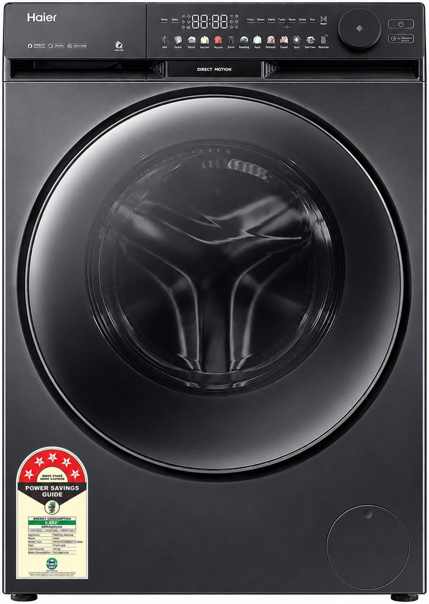 haier 10 kg Fully Automatic Front Load with In-built Heater Black-picture-32